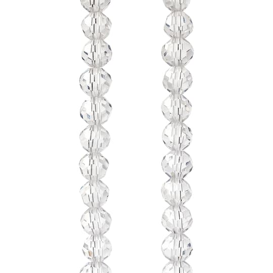 Crystal Glass Faceted Round Beads, 8mm by Bead Landing™